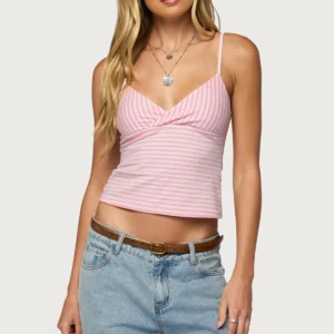 Emilea V Neck Striped Tank Top