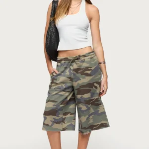 Camo Rush Oversized Bermuda Shorts