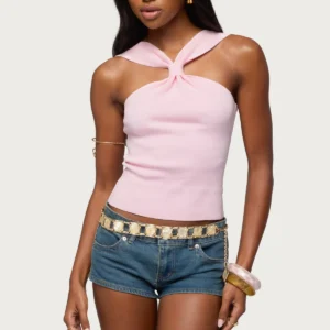 Kerren Knotted Knit Top